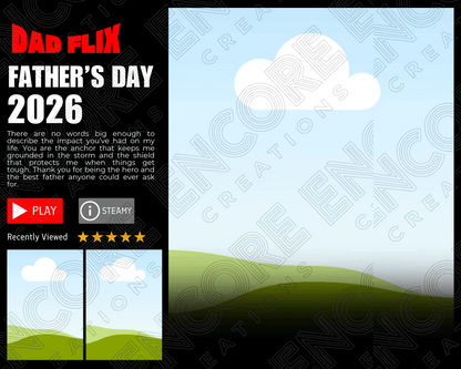 Customisable Dad Flix Print