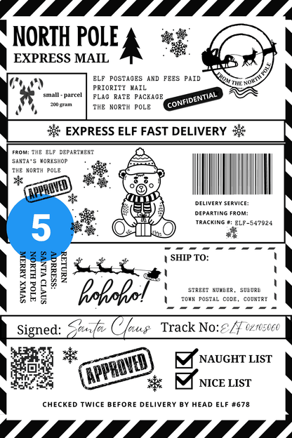 Christmas Present Parcel Labels