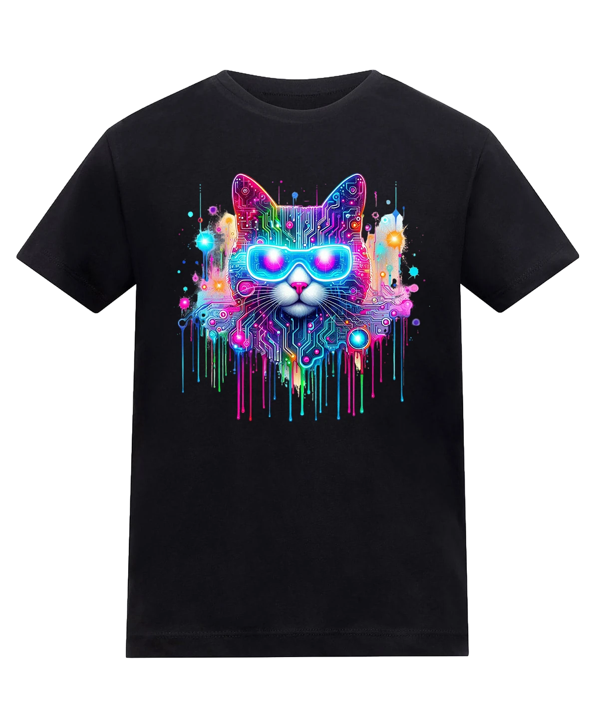 Neon Cyber Cat