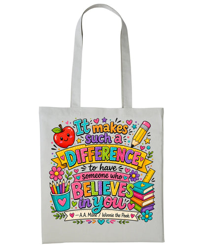 It makes such a difference Teacher Tote Bag