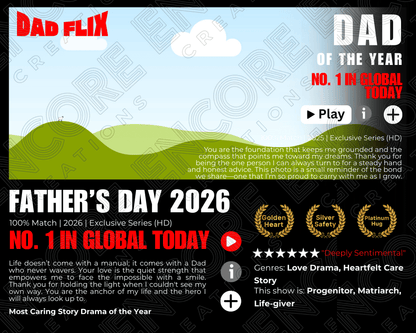 Customisable Dad Flix Print