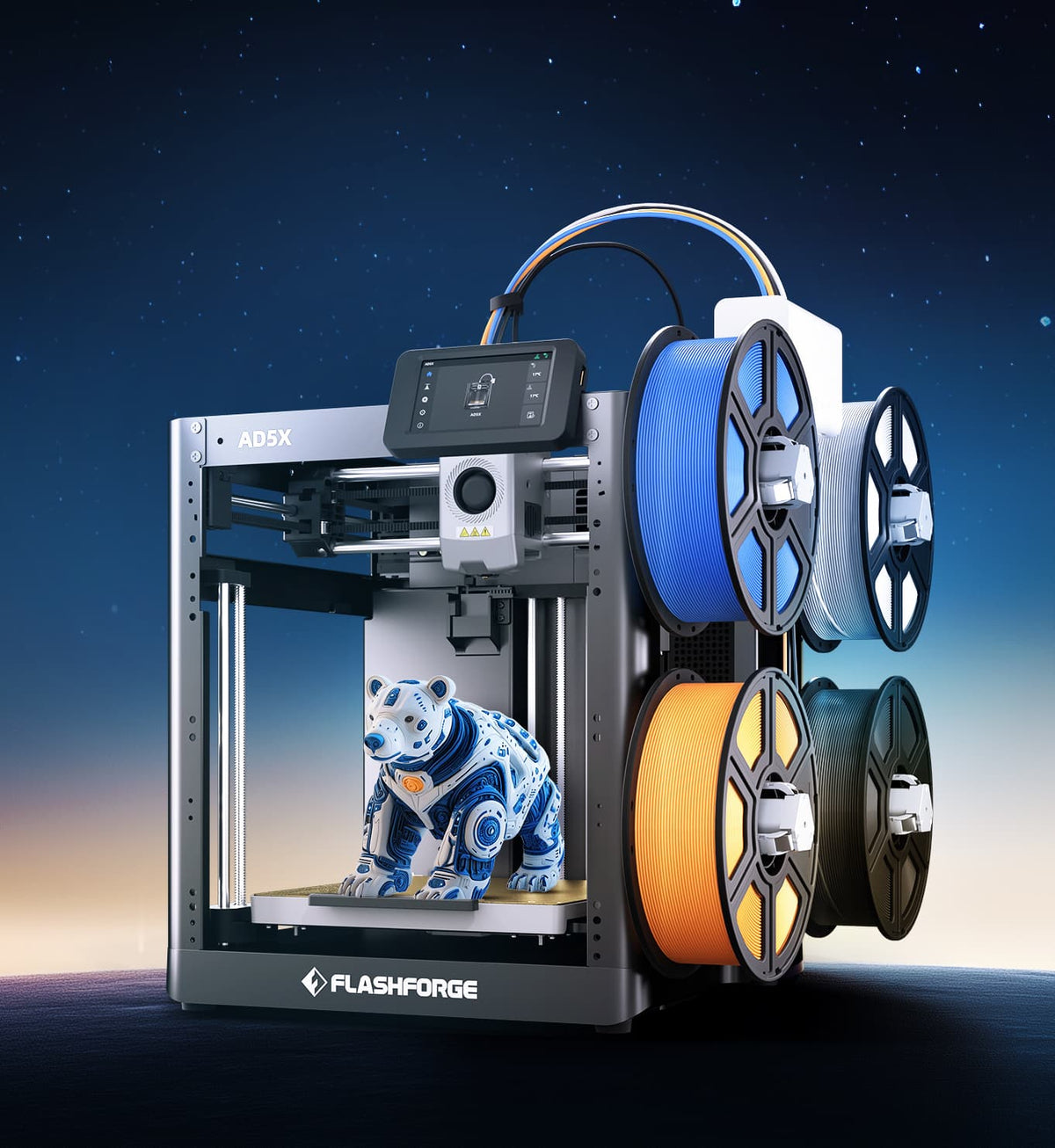 Flashforge AD5X – Multicolor 3D Printer for High-Speed, Full-Color Printing