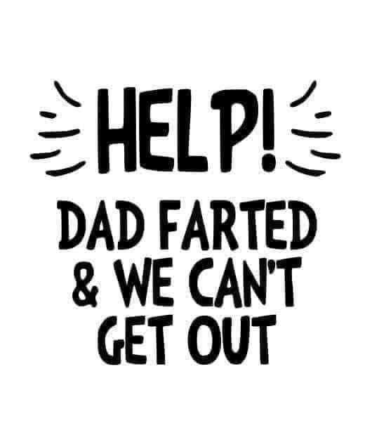 Help Dad Farted Decal