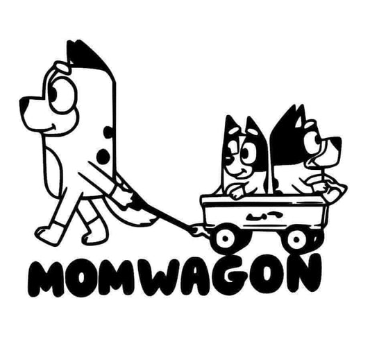 Mom Wagon Decal