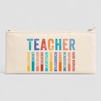 Personalised Canvas Pencil Case