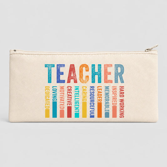 Personalised Canvas Pencil Case
