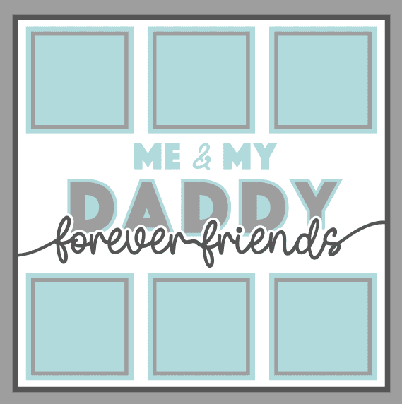 Me and My Daddy Shadow Box