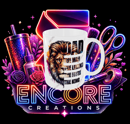Lion Dad Custom Mug – 12oz