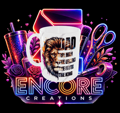 Lion Dad Custom Mug – 12oz
