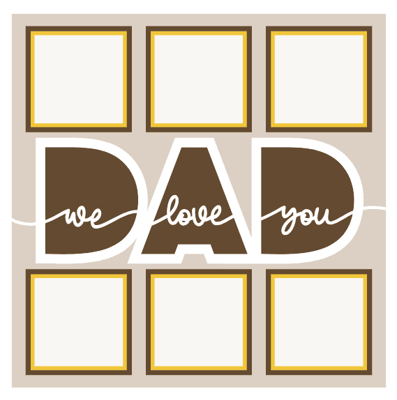 We Love you Dad Shadow Box