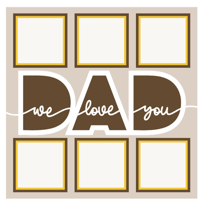 We Love you Dad Shadow Box