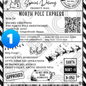 Christmas Present Parcel Labels