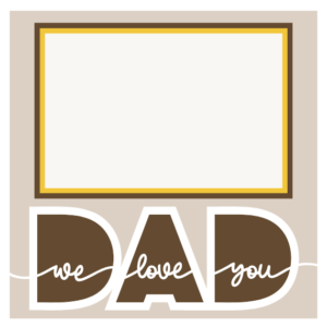 We Love you Dad Shadow Box