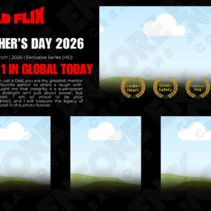 Father's Day 2026 celebration banner with cloud and sky background, highlighting special awards and.